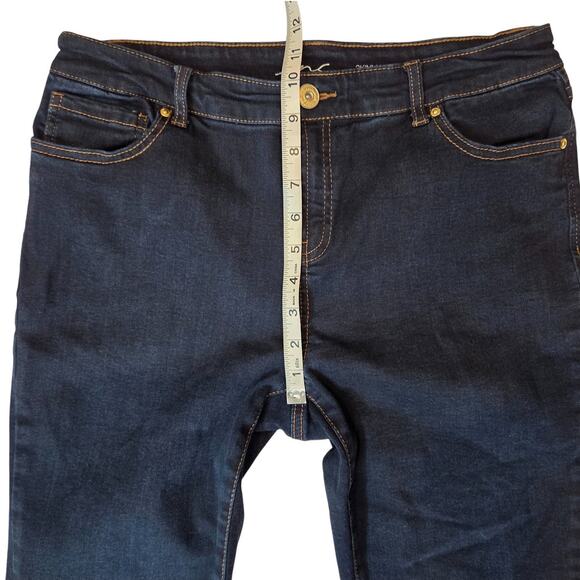 INC International Concepts Regular Fit Dark Wash Skinny Jeans Stretch Size 12 - Picture 10 of 11